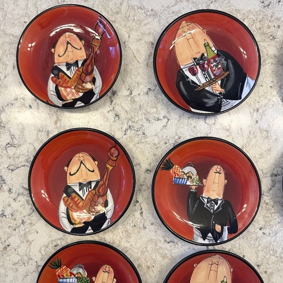 Certified International - Tracy Flickinger set of 8‎ saucers - Picture 5 of 10